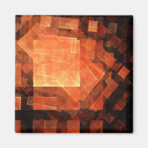 Lampe de fenêtre Magnet de Carré d'art Abstrait