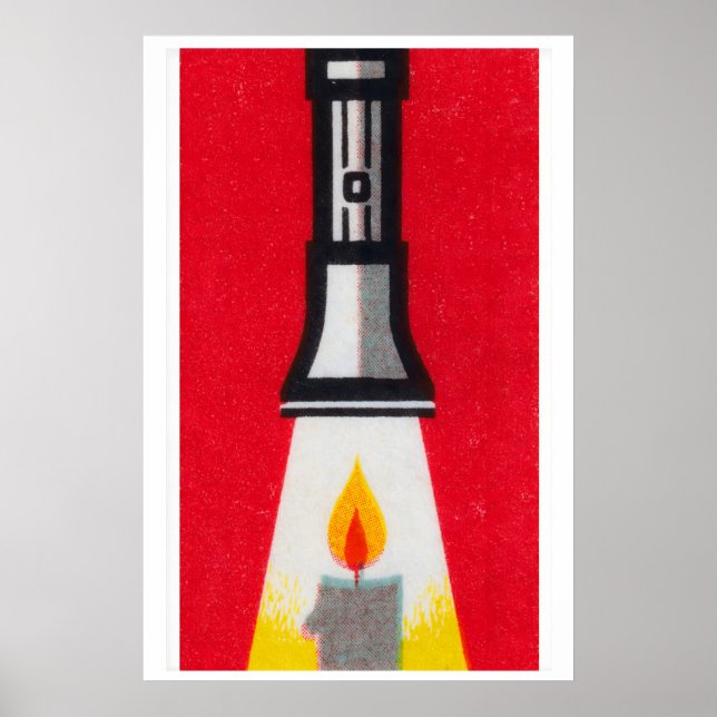 Lampe de poche à bougie - Impression de boîte d'al (Devant)