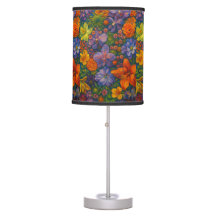 Lampe de table florale