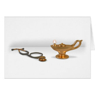 Lampe et stéthoscope de soins