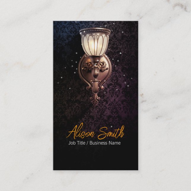 Lampe générique avec carte de visite de lucioles (Devant)