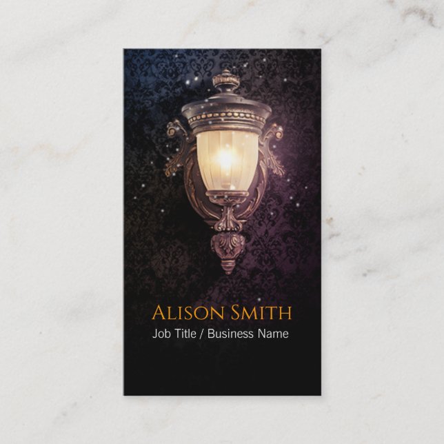 Lampe générique avec carte de visite de lucioles (Devant)