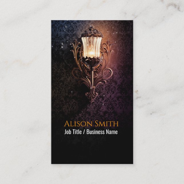 Lampe générique avec carte de visite de lucioles (Devant)