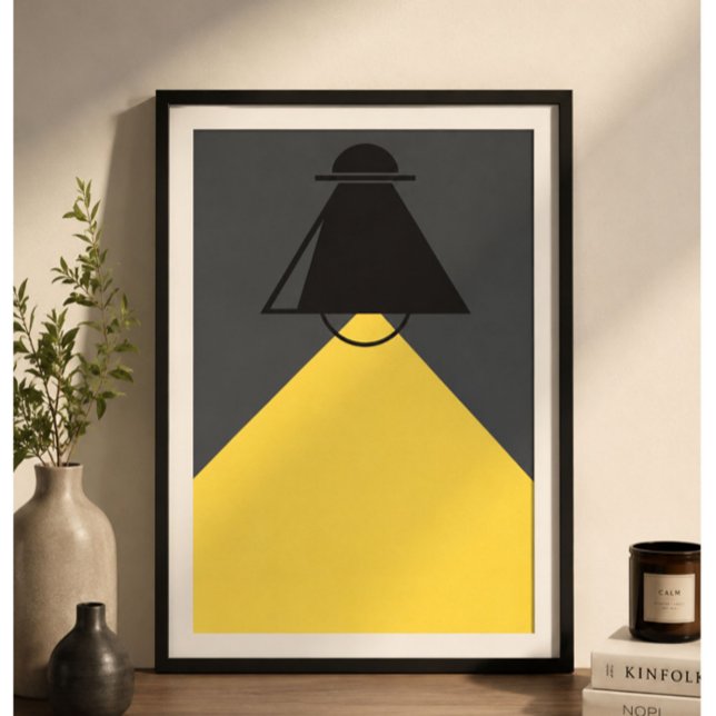 Lampe Minimaliste Moderne Impression d'Art Mural | (Créateur téléchargé)