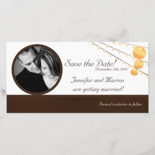 lampions de faire-part du fiançailles 4x8 sur le