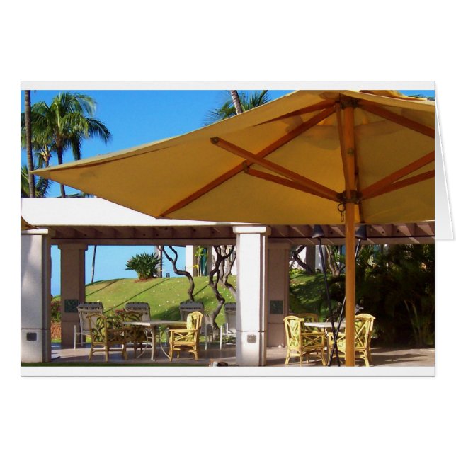 Lanai Sunny Umbrella, Manele Bay, Hawaii (Devant horizontal)