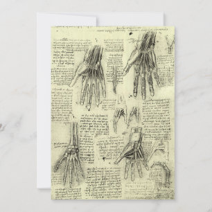 L'anatomie de la main humaine de Léonard de Vinci