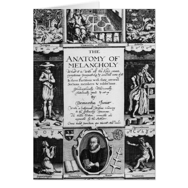L'anatomie de la mélancolie (Devant)