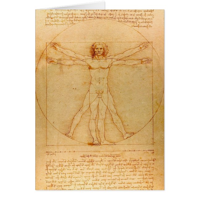 L'anatomie humaine, Vitruvien par Léonard de Vinci (Devant)