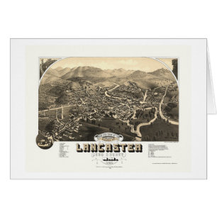 Lancaster, carte panoramique de NH - 1883