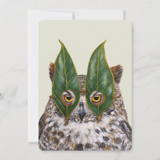 Lance la carte à plat du hibou