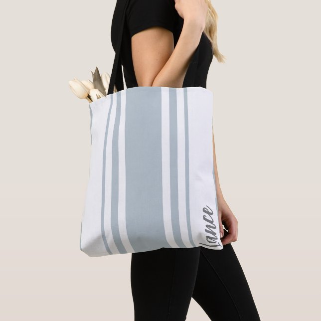 Lance Sac fourre-tout Monogramme Rayures Minimalis (De près)
