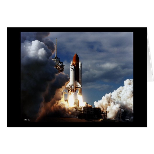 Lancement de la navette spatiale STS-80 (Devant horizontal)