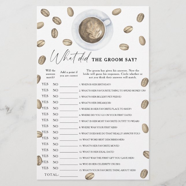 Lancement de l'événement de mariage autour du café (Devant)