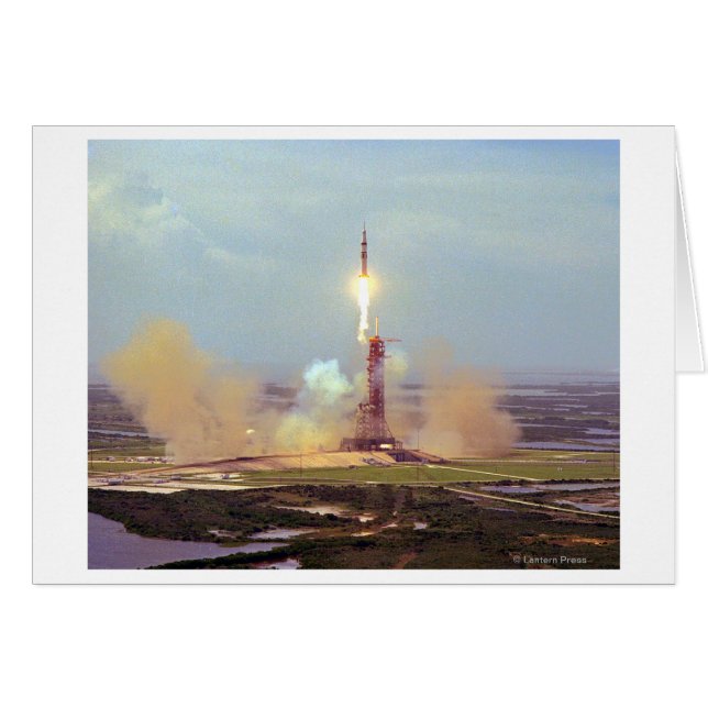 Lancement du projet de test Apollo Soyuz Saturn IB (Devant horizontal)