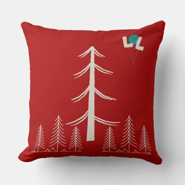 Lancer Coussin Festif Noël Carré Coussin – Coz (Recto)