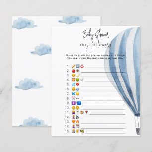 Lancer de ballon à air chaud - Jeu d'images Emoji 