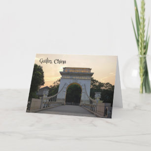 L'Ancien Pont, Guilin, Chine - carte