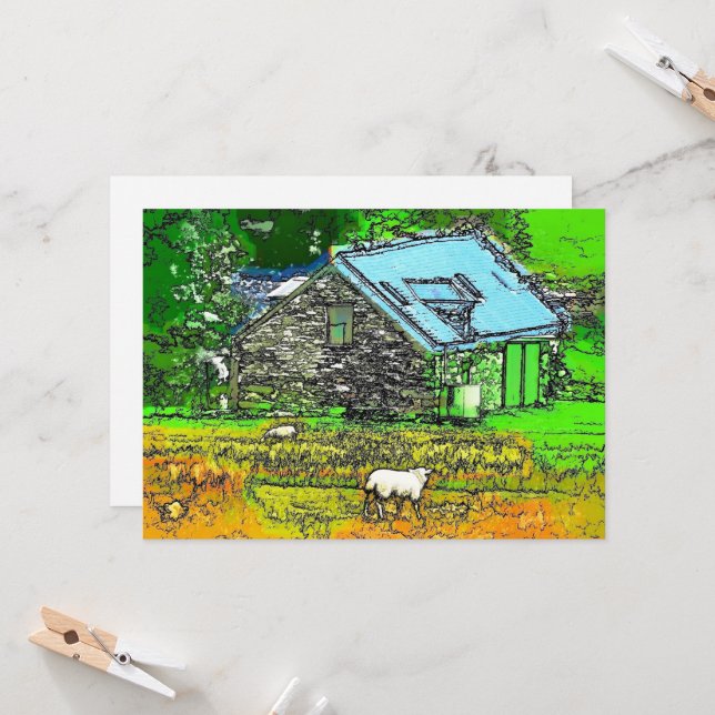 L'ANCIENNE INVITATION À LA GRIPPE (Devant/Arrière en situation)