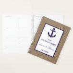 L'Ancre De La Marine Sur La Collection De Mariages<br><div class="desc">Préparez-vous à votre grande journée dans le style avec cette wedding planner élégante et très tendance. Le design est facile à personnaliser avec vos propres noms et date mariage et vous pouvez garder toutes vos idées de design, informations mariages importantes et beaucoup plus en sécurité ensemble dans ce planificateur personnalisé....</div>