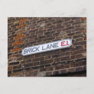 Lane en brique - Londres - Signe de rue - Carte po