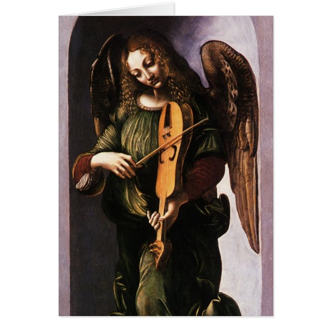 L'ange en vert jouant de la vielle de Léonard de V (Devant)