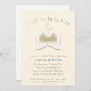 L'ange s'envole la carte de baby shower