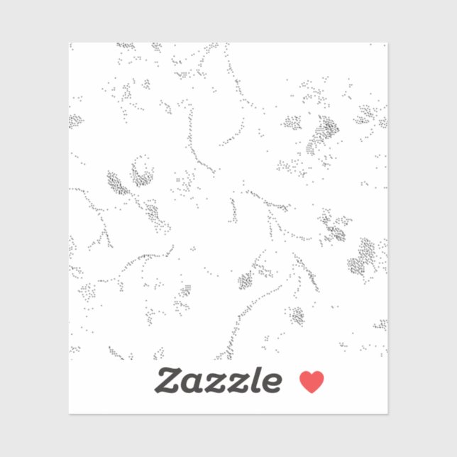Langue, Cloud gris personnalisé Sticker en vinyle  (Feuille)