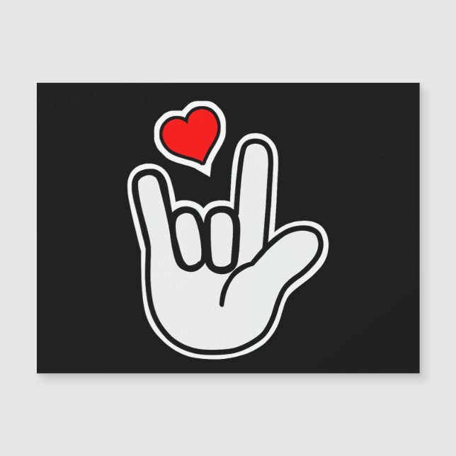 Langue des signes I Love You Sign (Devant)