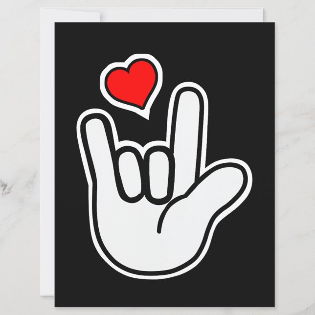 Langue des signes I Love You Sign (Devant)
