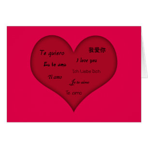 Langue multiple "Je t'aime"