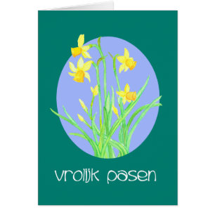 Langue néerlandaise Pâques de jolies jonquilles
