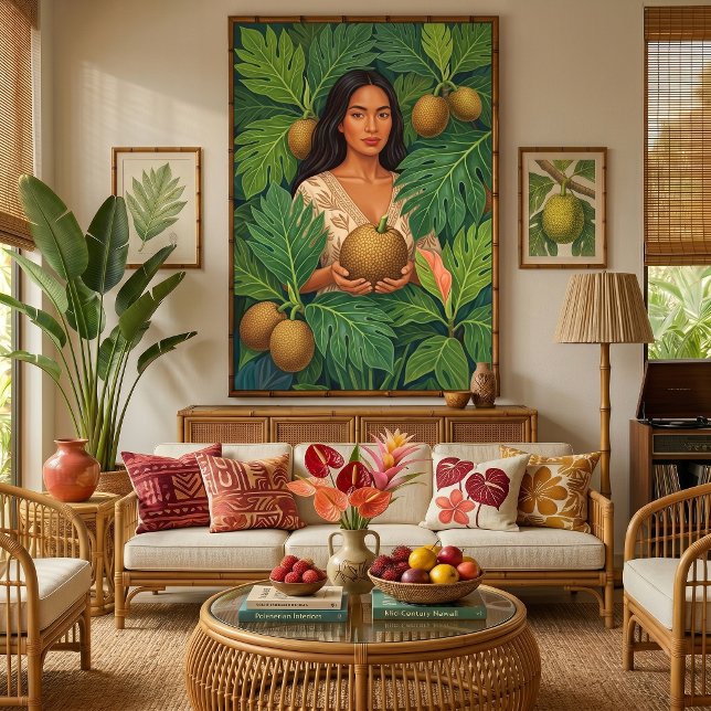 Lani dans une impression sur toile de fruit à pain (Créateur téléchargé)