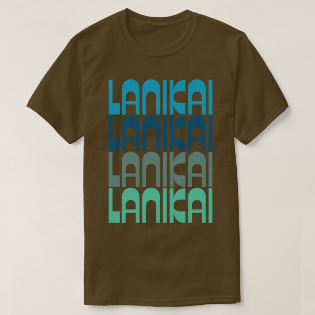 Lanikai Beach Retro TShirt (Design devant)