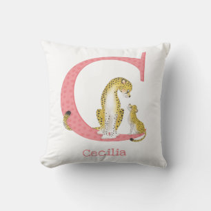 L'animal ABC C est pour le coussin de guépard