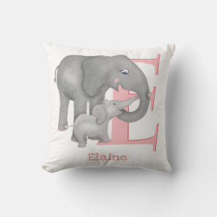 L'animal ABC E est pour coussin d'éléphant