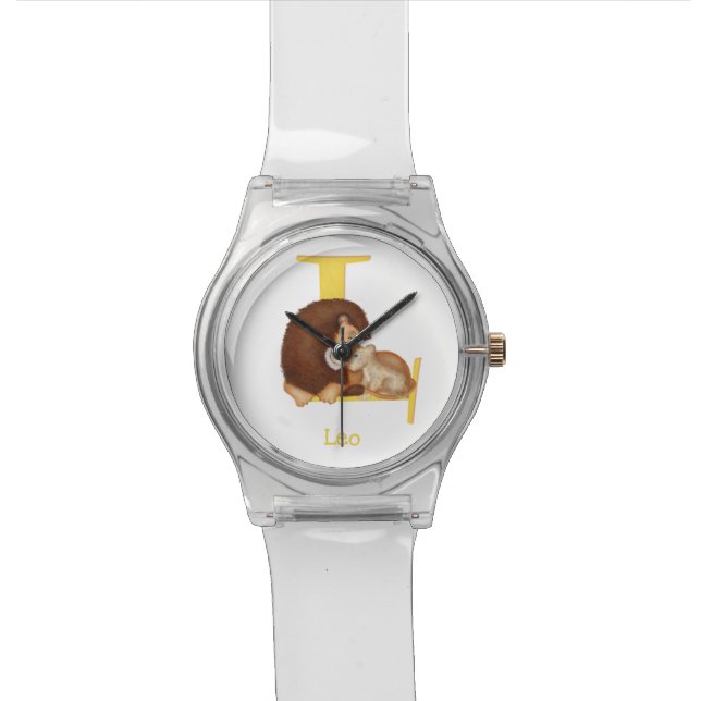 L'animal ABC L est pour la montre de l'enfant lion (Fermer)