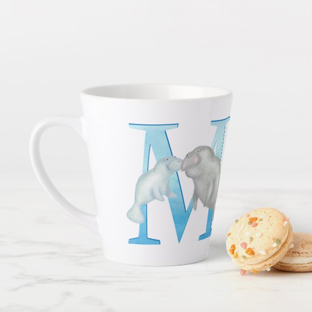 L'animal ABC M est destiné à la mug en latte de la (En situation)