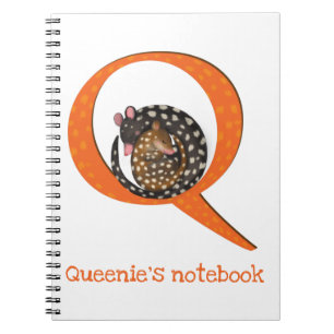 L'animal ABC Q est pour le carnet à quoll
