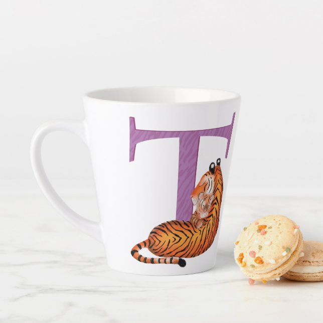 L'animal ABC T est destiné au tigre latte mug (En situation)
