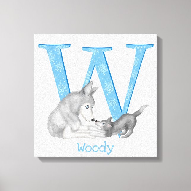 L'animal ABC W est pour l'impression de toile de l (Recto)