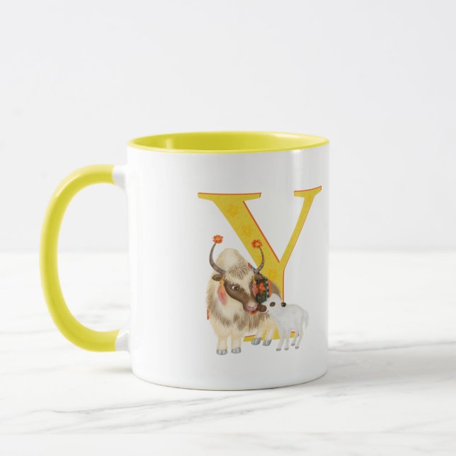 L'animal ABC Y est pour la tasse de yak (Gauche)