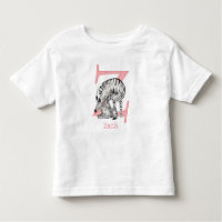 L'animal ABC Z est pour le T-shirt zèbre