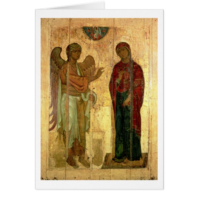 L'annonce d'Ustiug, c.1130-40 (tempera sur la (Devant)