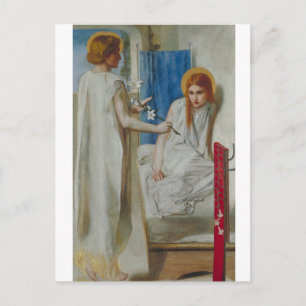 L'Annonciation de Gabriel Rossetti Carte Postale