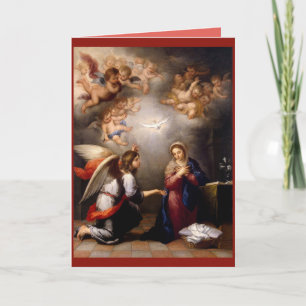 L'Annonciation de Murillo (détail) Carte de vacanc