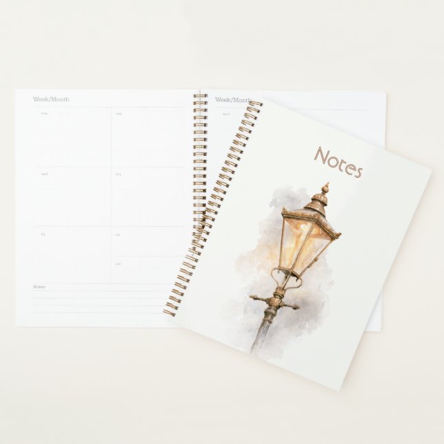 Lantern de rue brun beige crème (Devant avec enveloppe)