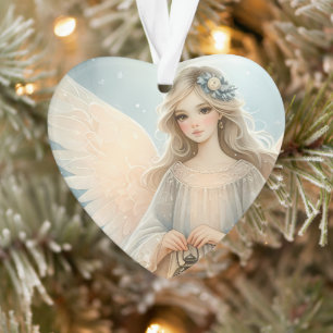 Lanterne céleste d'ange d'hiver de grâce