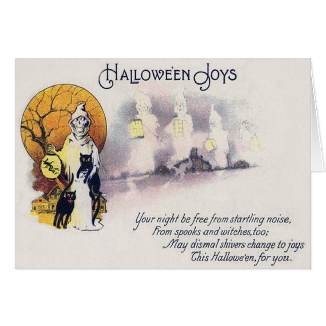 Lanterne en chat noir de faucheuse noire Pleine lu (Devant horizontal)