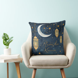 Lanterne et Coussin de Lune Ramadan Kareem